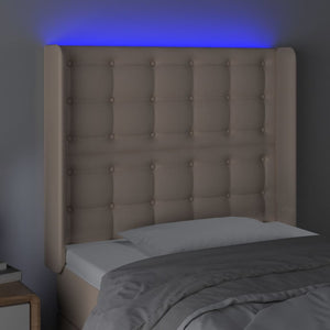 Κεφαλάρι Κρεβατιού LED Καπουτσίνο 83x16x118/128 εκ - Pakobazaar