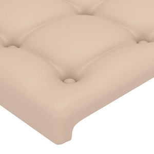 Κεφαλάρι Κρεβατιού LED Καπουτσίνο 83x16x118/128 εκ - Pakobazaar
