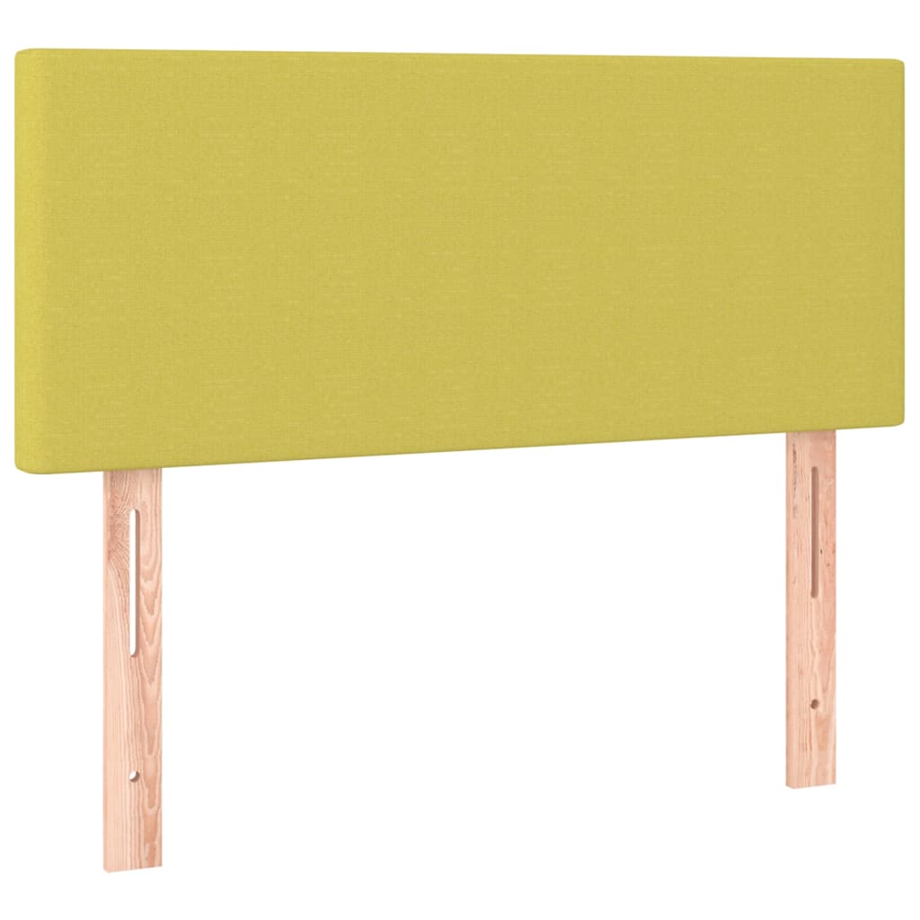 Κρεβάτι Boxspring με Στρώμα Πράσινο 100 x 200 εκ. Υφασμάτινο