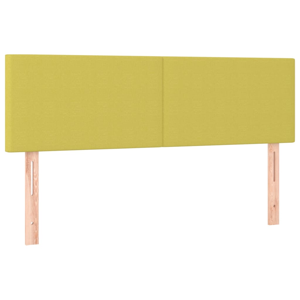 Κρεβάτι Boxspring με Στρώμα Πράσινο 140x190 εκ. Υφασμάτινο