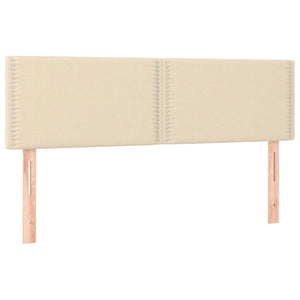 Κρεβάτι Boxspring με Στρώμα Κρεμ 140x190 εκ. Υφασμάτινο - Pakobazaar