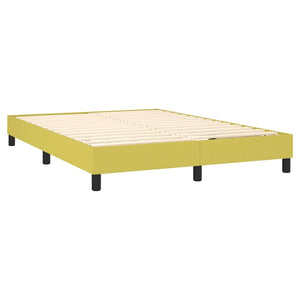 Κρεβάτι Boxspring με Στρώμα Πράσινο 140x190 εκ. Υφασμάτινο