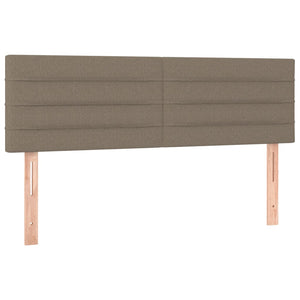 Κρεβάτι Boxspring με Στρώμα Taupe 140x190 εκ. Υφασμάτινο