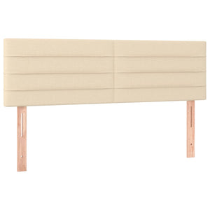 Κρεβάτι Boxspring με Στρώμα Κρεμ 140x190 εκ. Υφασμάτινο - Pakobazaar