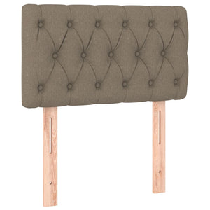 Κρεβάτι Boxspring με Στρώμα Taupe 80x200 εκ. Υφασμάτινο