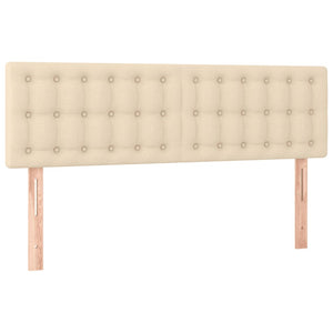 Κρεβάτι Boxspring με Στρώμα Κρεμ 140x190 εκ. Υφασμάτινο - Pakobazaar