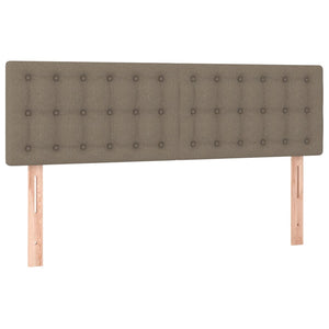 Κρεβάτι Boxspring με Στρώμα Taupe 140x200 εκ. Υφασμάτινο