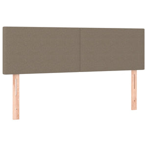 Κρεβάτι Boxspring με Στρώμα Taupe 140x190 εκ. Υφασμάτινο