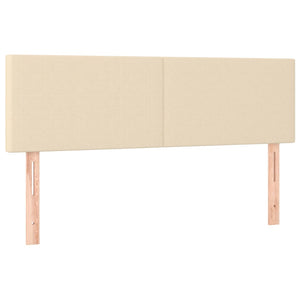 Κρεβάτι Boxspring με Στρώμα Κρεμ 140x190 εκ. Υφασμάτινο - Pakobazaar