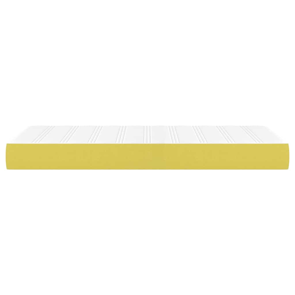 Κρεβάτι Boxspring με Στρώμα Πράσινο 200x200 εκ. Υφασμάτινο
