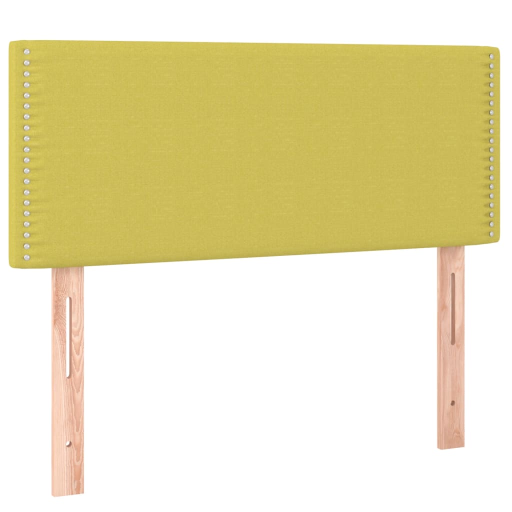 Κρεβάτι Boxspring με Στρώμα Πράσινο 90x200 εκ. Υφασμάτινο