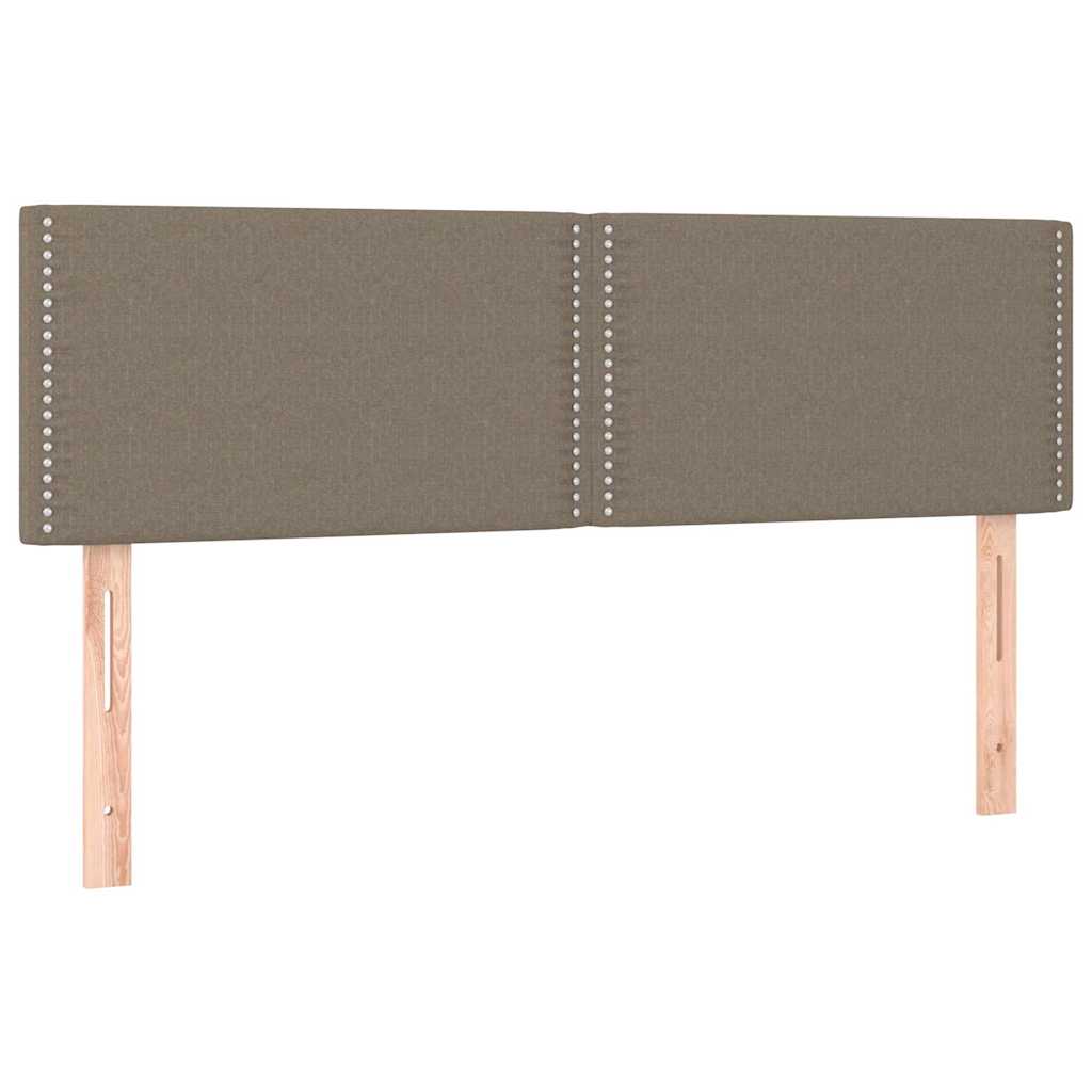 Κρεβάτι Boxspring με Στρώμα Taupe 140x200 εκ. Υφασμάτινο