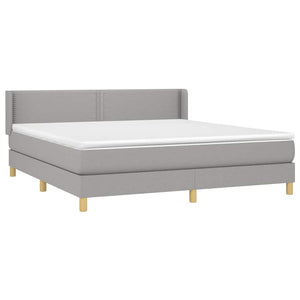 Κρεβάτι Boxspring με Στρώμα Αν. Πράσινο 160x200εκ Υφασμάτινο