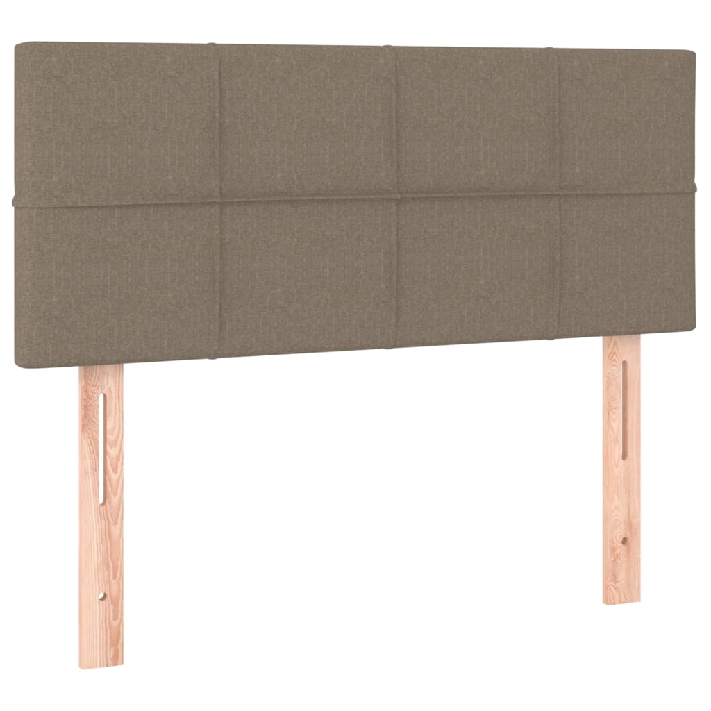Κρεβάτι Boxspring με Στρώμα Taupe 90x190 εκ.Υφασμάτινο