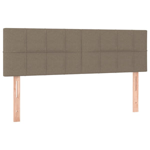 Κρεβάτι Boxspring με Στρώμα Taupe 140x190 εκ. Υφασμάτινο
