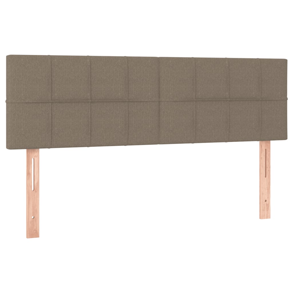 Κρεβάτι Boxspring με Στρώμα Taupe 140x200 εκ. Υφασμάτινο