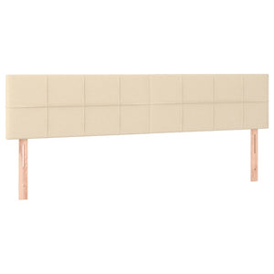 Κρεβάτι Boxspring με Στρώμα Κρεμ 180x200 εκ. Υφασμάτινο