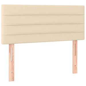 Κρεβάτι Boxspring με Στρώμα Κρεμ 100 x 200 εκ. Υφασμάτινο