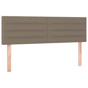 Κρεβάτι Boxspring με Στρώμα Taupe 140x200 εκ. Υφασμάτινο