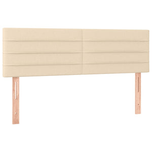 Κρεβάτι Boxspring με Στρώμα Κρεμ 140x200 εκ. Υφασμάτινο