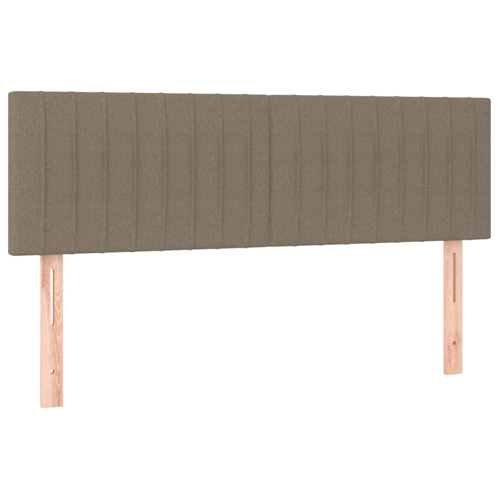 Κρεβάτι Boxspring με Στρώμα Taupe 140x190 εκ. Υφασμάτινο