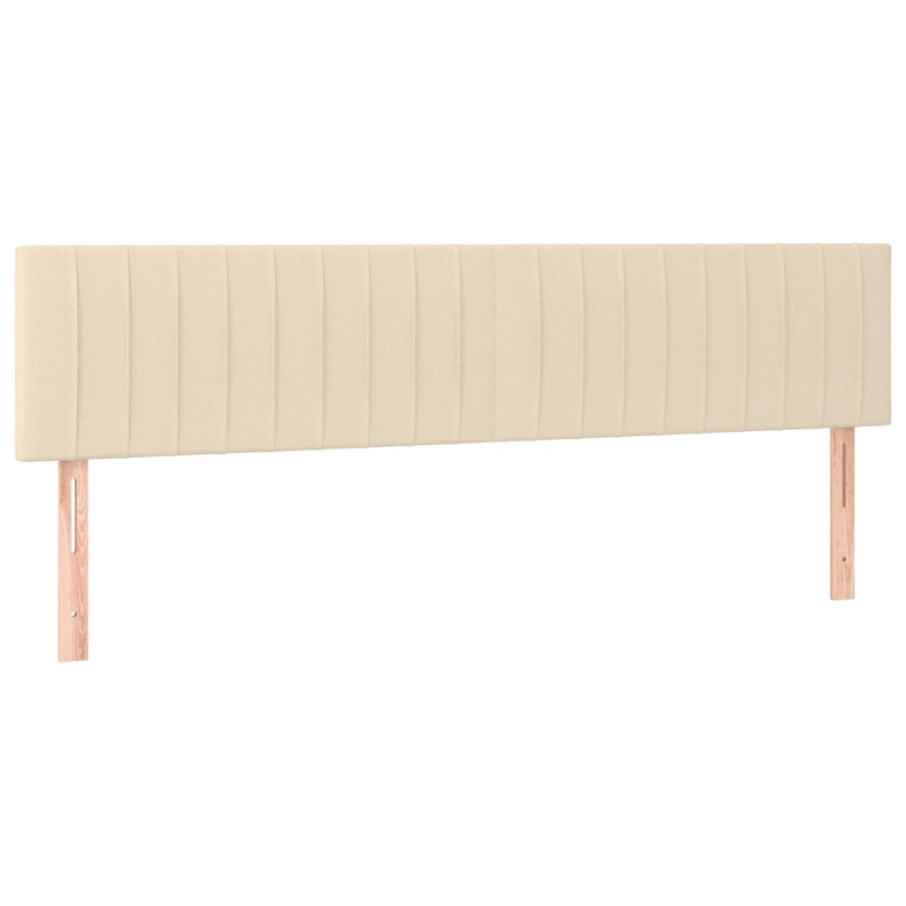 Κρεβάτι Boxspring με Στρώμα Κρεμ 180x200 εκ. Υφασμάτινο