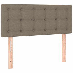 Κρεβάτι Boxspring με Στρώμα Taupe 80x200 εκ. Υφασμάτινο