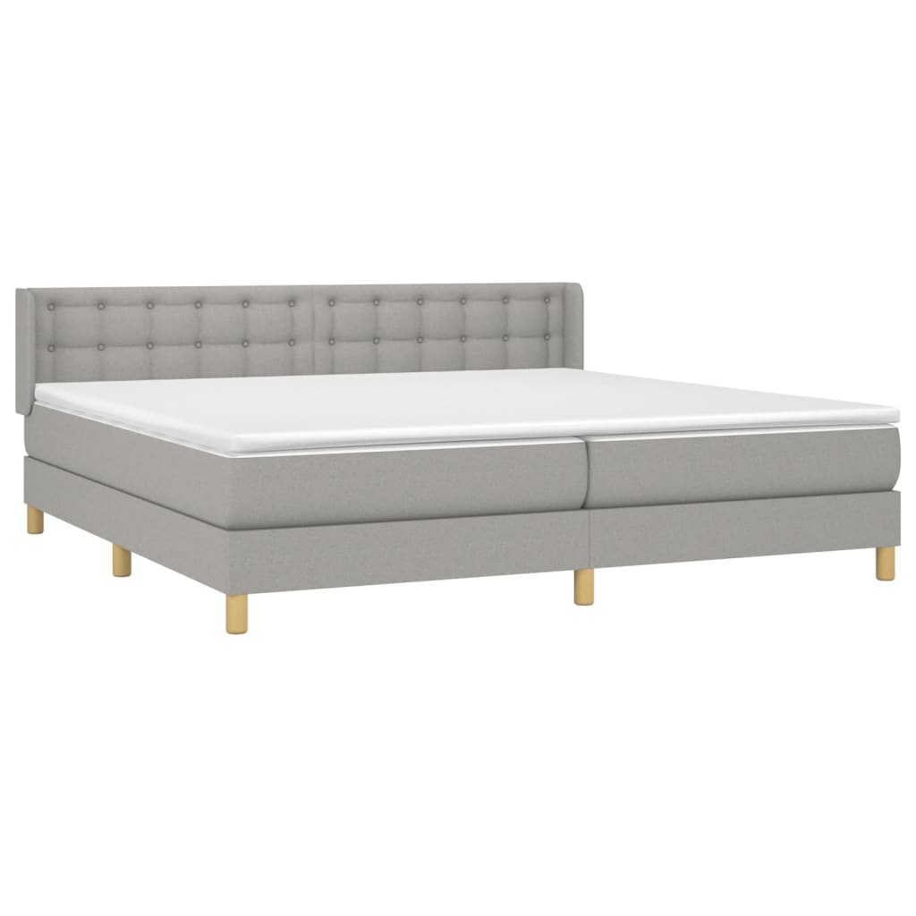 Κρεβάτι Boxspring με Στρώμα Αν. Πράσινο 160x200εκ Υφασμάτινο