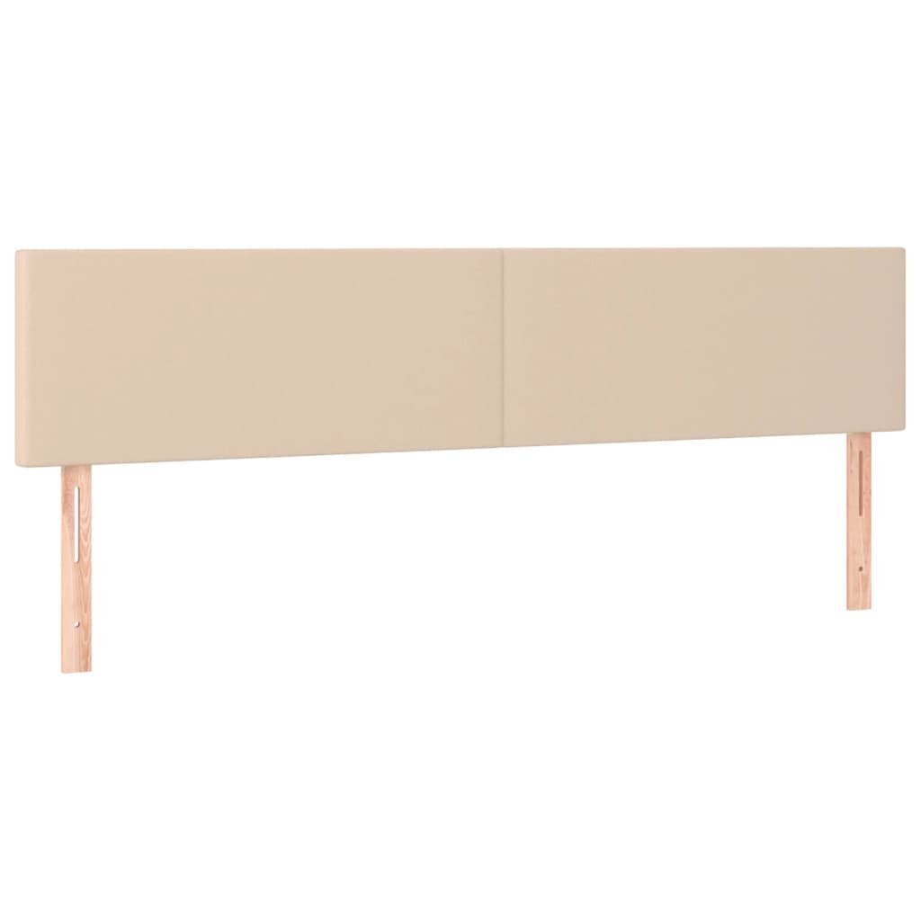 Κρεβάτι Boxspring με Στρώμα Καπουτσίνο 200x200εκ.από Συνθ.Δέρμα - Pakobazaar