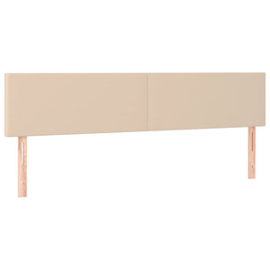 Κρεβάτι Boxspring με Στρώμα Καπουτσίνο 200x200εκ.από Συνθ.Δέρμα - Pakobazaar
