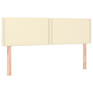 Κρεβάτι Boxspring με Στρώμα Κρεμ 140x190εκ. από Συνθετικό Δέρμα