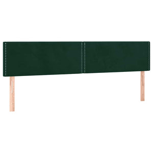 Κρεβάτι Boxspring με Στρώμα Σκούρο Πράσινο 180x200εκ. Βελούδινο