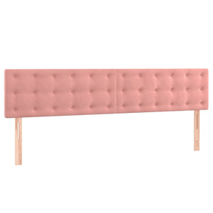 Κρεβάτι Boxspring με Στρώμα Ροζ 160x200 εκ. Βελούδινο
