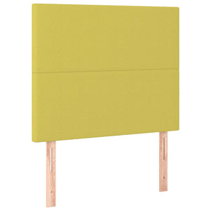 Κρεβάτι Boxspring με Στρώμα Πράσινο 100 x 200 εκ. Υφασμάτινο
