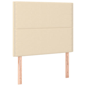 Κρεβάτι Boxspring με Στρώμα Κρεμ 100 x 200 εκ. Υφασμάτινο