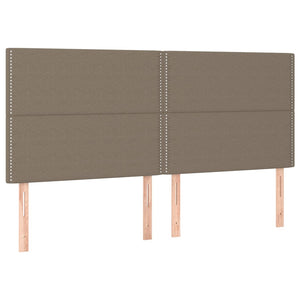 Κρεβάτι Boxspring με Στρώμα Taupe 160x200 εκ. Υφασμάτινο