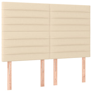Κρεβάτι Boxspring με Στρώμα Κρεμ 140x200 εκ. Υφασμάτινο