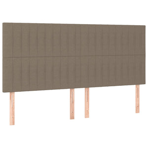 Κρεβάτι Boxspring με Στρώμα Taupe 180x200 εκ. Υφασμάτινο