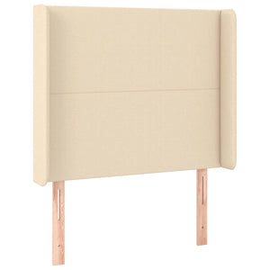 Κρεβάτι Boxspring με Στρώμα Κρεμ 90x190 εκ.Υφασμάτινο