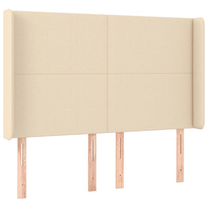Κρεβάτι Boxspring με Στρώμα Κρεμ 140x190 εκ. Υφασμάτινο - Pakobazaar