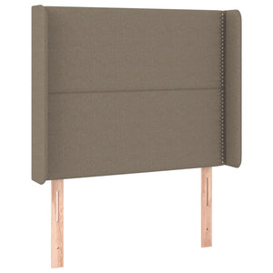 Κρεβάτι Boxspring με Στρώμα Taupe 90x190 εκ.Υφασμάτινο