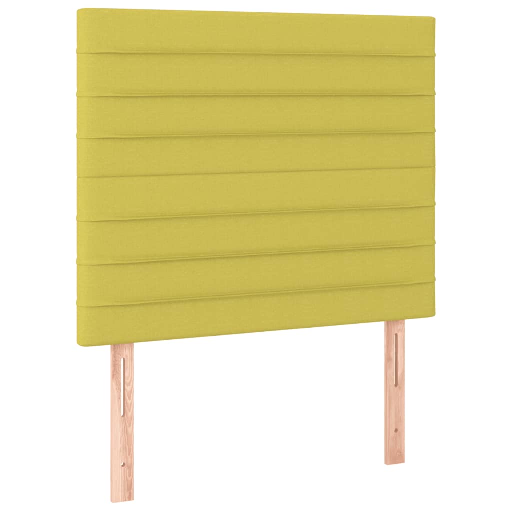 Κρεβάτι Boxspring με Στρώμα Πράσινο 90x190 εκ.Υφασμάτινο