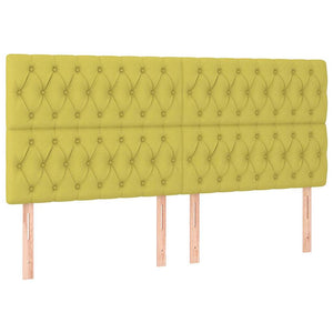 Κρεβάτι Boxspring με Στρώμα Πράσινο 180x200 εκ.Υφασμάτινο
