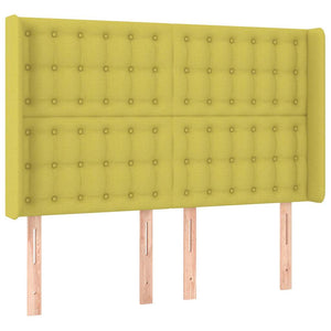 Κρεβάτι Boxspring με Στρώμα Πράσινο 140x190 εκ. Υφασμάτινο