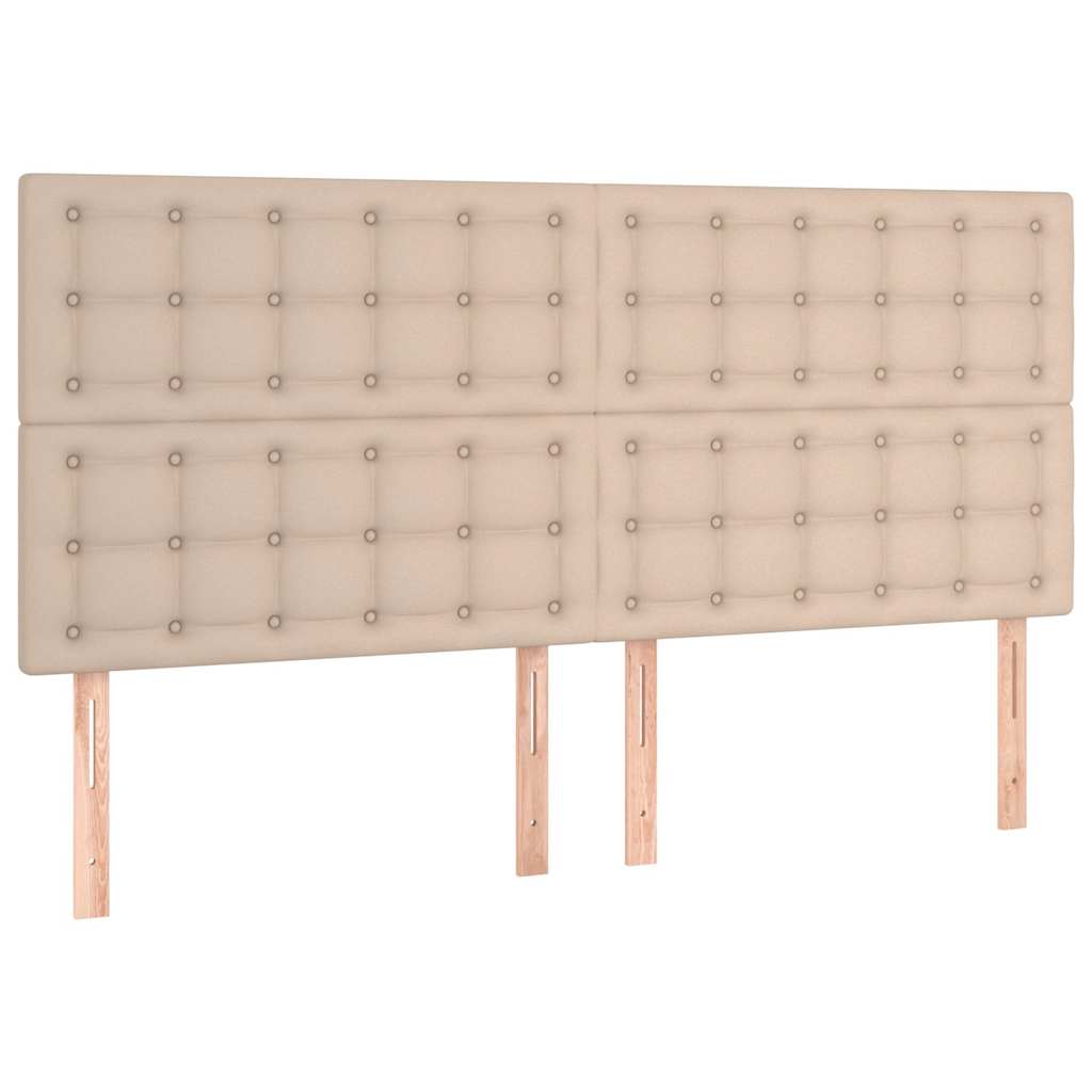 Κρεβάτι Boxspring με Στρώμα Καπουτσίνο 180x200 εκ. Συνθ. Δέρμα - Pakobazaar