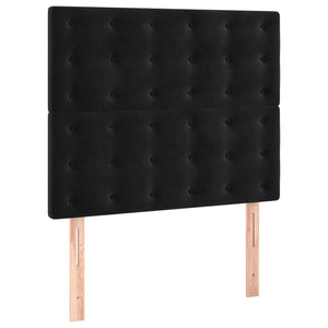 Κρεβάτι Boxspring με Στρώμα Μαύρο 80 x 200 εκ. Βελούδινο - Pakobazaar