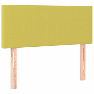 Κρεβάτι Boxspring με Στρώμα & LED Πράσινο 120x200 εκ Υφασμάτινο