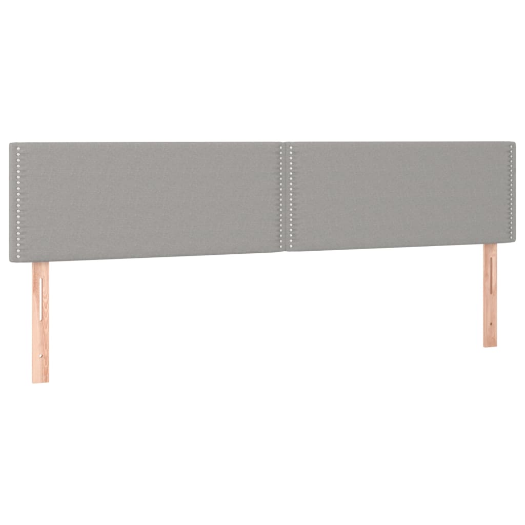 Κρεβάτι Boxspring με Στρώμα & LED Αν.Γκρι 160x200 εκ Υφασμάτινο