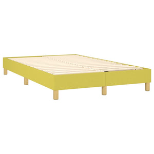 Κρεβάτι Boxspring με Στρώμα & LED Πράσινο 120x200 εκ Υφασμάτινο