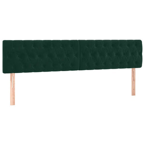 Κρεβάτι Boxspring με Στρώμα & LED Σκ. Πράσινο 180x200εκ Βελούδο - Pakobazaar